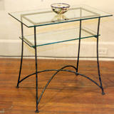 two level console table